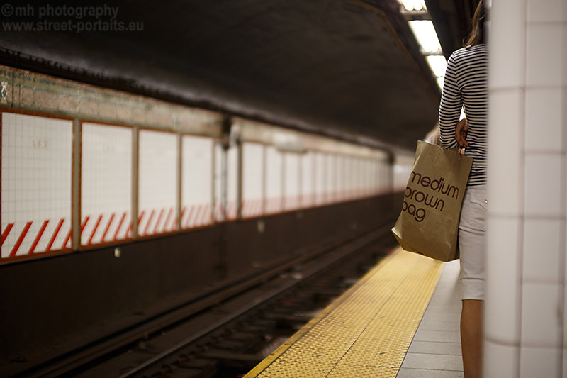 medium brown bag - nyc underground station lexington ave