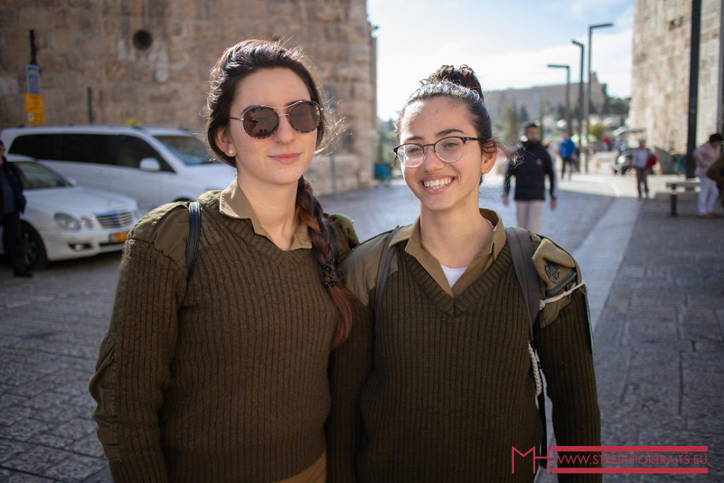 Two soldiers Iasked for a portrait in Jerusalem